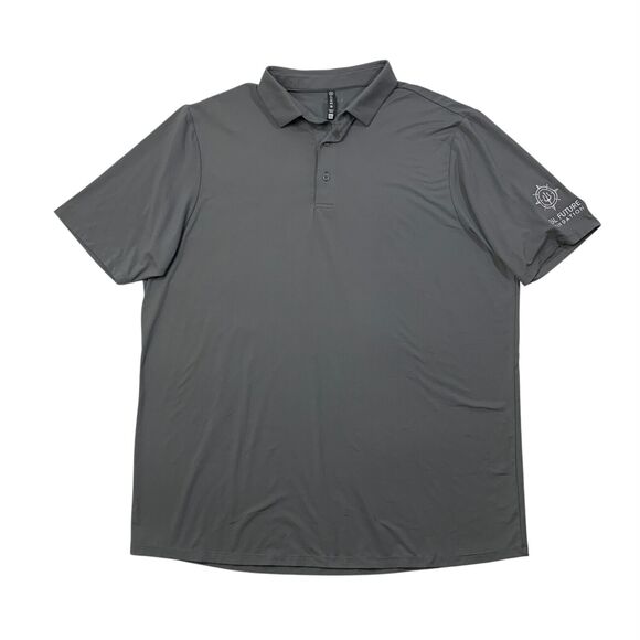Asher Polo Shirt Men XL Extra Large Graphite Stretch Golf Seal Future Foundation - Picture 1 of 9